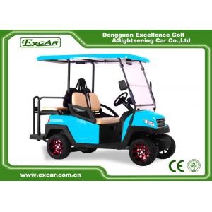 China EXCAR blue 2 Seater electric golf car 48V AC motor golf buggy for sale supplier