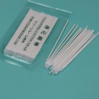China Biodegradable 1mm Micro Pointed Qtips Optical Fiber Cleaning Cotton Bud Swab on sale
