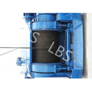 China Mining Underground Hydraulic Crane Winch High Strength Steel With Bule / Yellow Color supplier