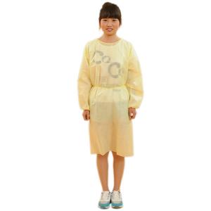 Yellow Meidical Elastic Cuffs 20gsm Disposable Isolation Gowns