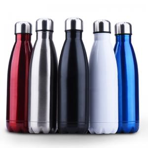 China Insulated Stainless Steel Water Bottle , Cola Shape Vacuum Sport Bottle supplier