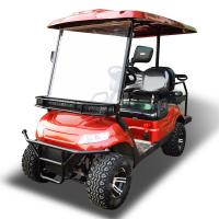 China Red Steel Frame 4 Seater Golf Cart Electric LSV With LED Lighting And LCD Display Screen on sale
