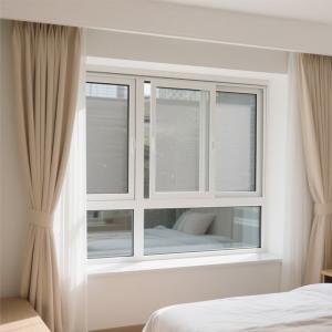 Ventana corredera de aluminio personalizada de 1.2 mm marco diseño moderno