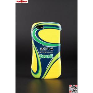 3D Printing 2014 Brazil World Cup Aluminum Bumper With PC Back Cover Cases For Iphone 5 5S