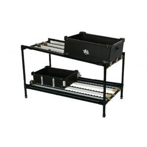 China Black Plastic Coated Steel Pipe Rack / Industrial Shelving , Fifo Flow Racking Systems supplier