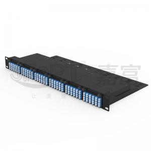 1U 144 Fibers MPO Patch Panel G657A1 G657A2 Single Mode Low Loss MPO / APC - LC / APC Fiber Optic Cassette Module
