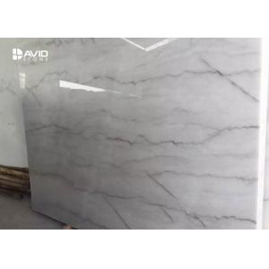 Xiamen supplier quarry direct sale 18mm Guangxi white marble glossy polished