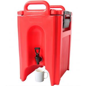 Red 20L Insulated Hot Drink Dispenser Scratch Resistant