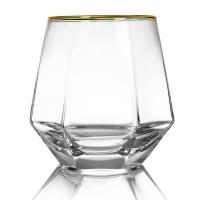 China 10 Oz Round Old Fashioned Glass Lowball Bar Tumblers Whisky Glass on sale