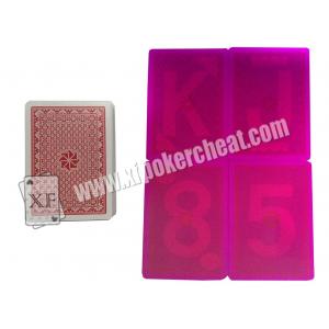 China Plastic Royal Wide Size 2 Jumbo Index Invisible Playing Cards For Contact Lenses supplier