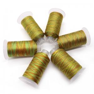 Rainbow Sewing Thread 100% Spun Polyester For Diy Cross-Stitch