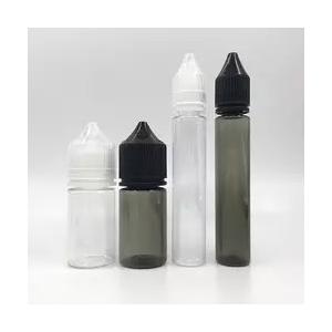 60ml 15ml 30ml 10ml Empty Plastic E Liquid Bottle 120ml Pet Black Dropper V3 Bottle
