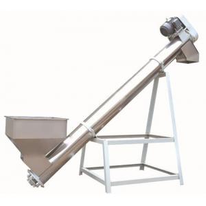 China Food Grade Flexible Screw Auger Hopper Conveyor For Plastic/Flour Powder supplier