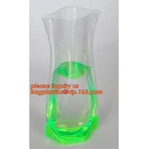 Square Plastic Vase,Plastic Flower Vases, transparent PVC bag, vase pouch, stand up vase, plastic vase, floral bags pack