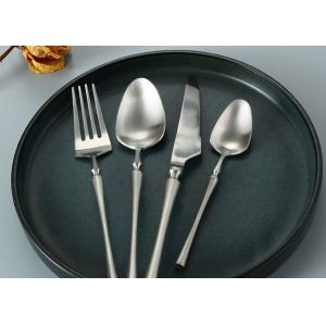 China Silver Plated 24pcs Stainless Steel Eating Utensils For 6 supplier