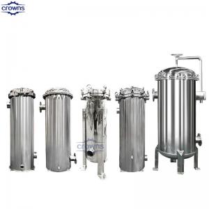 China Liquid/oil/wine/beer/honey/syrup/paint filtration machine Stainless Steel 304 multi Bag Filter Housing supplier
