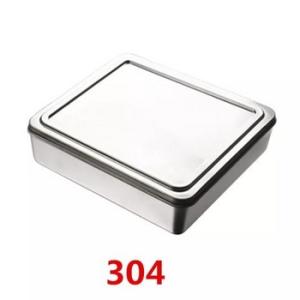 China Personalización 304 acero inoxidable bandeja de horno rectangular cuadrado con material de aluminio wholesale