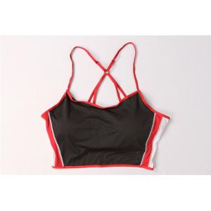 China 90% Polyester 10% Spandex Knit Sports Bra Ladies Yoga Top With Bra Linning supplier