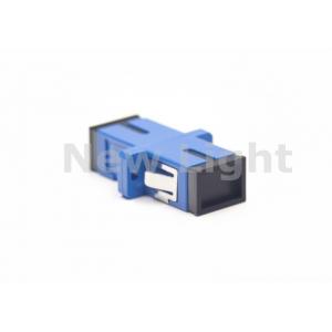 China Blue Color SC Fiber Optic Adapter Single Mode Simplex For Fiber To The Home supplier