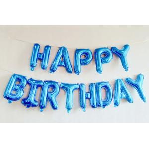 Foil Happy Birthday Alphabet Balloons 16 Inch Happy Birthday Banner Set With String