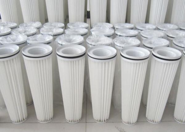 OEM Coal Ash Stone Powder Dust Collector Filter Cartridge 18 - 24m2 Filtration