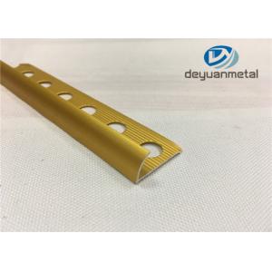 Height 8MM Square Aluminium Edge Trim Profiles  Oem Acceptable