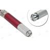 China Stylo manuel de tatouage de Microblading de maquillage permanent rouge en aluminium d'outil de bricolage wholesale