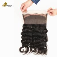 China Straight Cuticle Aligned Virgin Human Hair 360 Full Lace Closure on sale