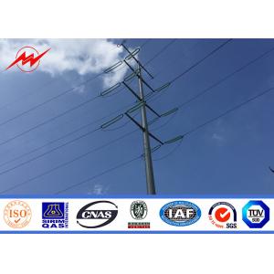 345 Mpa Yield Strength Electric Steel Power Pole For Power Transmission Line
