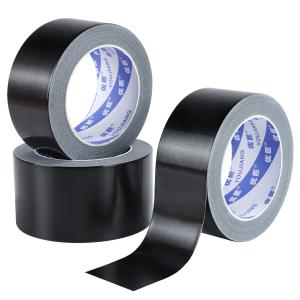 Waterproof Gaffers Black Cloth Duct Tape Packing Strong Sticky For Pipeline 3 Inch