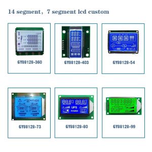 China Backlight Optional Colors 16 Segment TN LCD 14 Segment Large 7 Segment LCD Display Digit HTN STN Monochrome Display wholesale