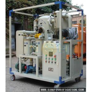 China Trailer Type High Vacuum Oil Purifier / Oil Treatment Plant Oil Cleaning Machine supplier