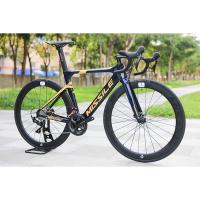 China 22 Speed Carbon Road Bike with 700*25C Tire and Disc Brake 31.8*420 Carbon Handlebar on sale