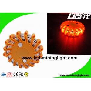 China Magnetic Rechargeable FRED Flashing Roadside Emergency Disc LED Warning Flare with Waterproof Impact Resistant supplier