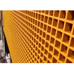 ABS Yellow Fibergrate Molded Grating 38mm*38mm Durable Appearance