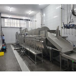 Spiral Poultry Pre Chiller Machine For Chicken Slaughter Plant 500 - 10000Bph