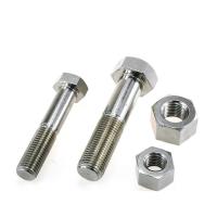 China 316 Stainless Steel Half Threaded Metric Hex Head Cap Bolt High Corrosion Resistant on sale