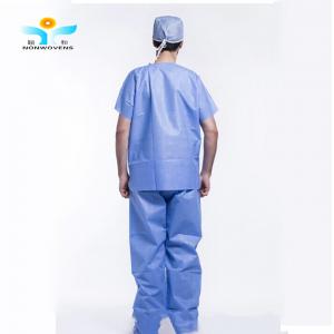 Protective Isolation Doctor Scrub Suit 30g Latex Free For Theatre