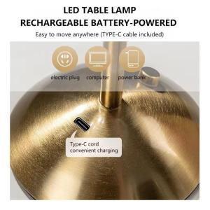 China Lampe de table LED cristal Type C USB 5V Rechargeable Tactile Trois couleurs wholesale