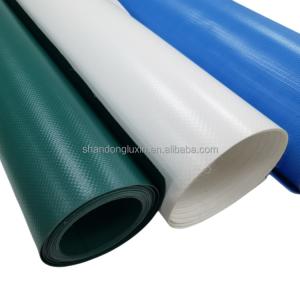 China Plain Style PVC Waterproof Tarpaulin in Blue for Moisture-proof and Sunlight Blocking wholesale