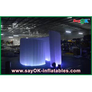 China Advertising Booth Displays Blue Inflatable Advertising Led Spiral Party Event Photo Booth Green Colourful Tent supplier