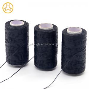 China 1mm Waxed Thread Cord for Leather Crafting and Knitting Essentials 150D Yarn Count supplier