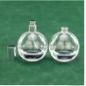China Thick Bottom Transparent Spherical Cosmetics Sub Bottle 75ml Fine Spray Bayonet Perfume Empty Bottle wholesale