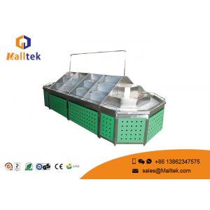 Multilayer Stainless Retail Shop Fittings Adjustable Supermarket Fruit Stand