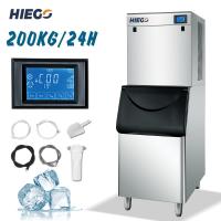 China Ice Cube Maker 200KG/24H Machine Full-Automatic Ice Bin Maker on sale