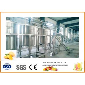 China PLC Touch Screen 4T/D Mango Juice Production Line 200KW Power ISO9001 supplier