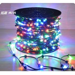 China 100m led string lights outdoor crystal clip copper fairy lights 666 led 12v rgb xmas light supplier