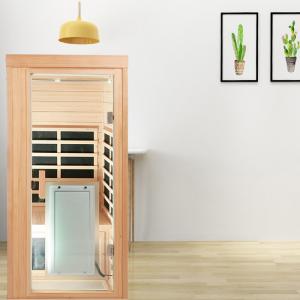 China Modern Wooden Infrared Sauna Room 1 Person Infrared Steam Room supplier