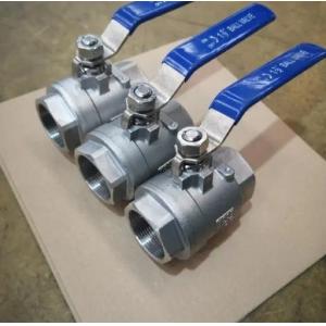 Stainless Steel 304 316 DN20-NPT 2PC Internal Thread Ball Valve for Hydraulic Systems