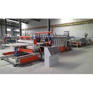 China Wood Plastic Double Screw Extruder , Foam Board Extrusion Line supplier